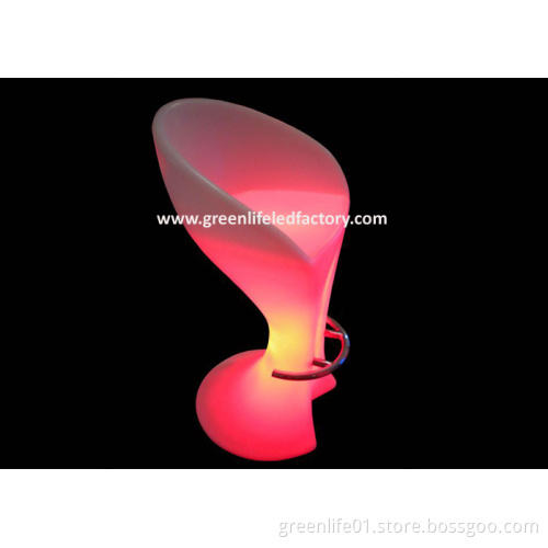 Beauty Salon Chair, Rechargeable and Color Changing LED Light Chair